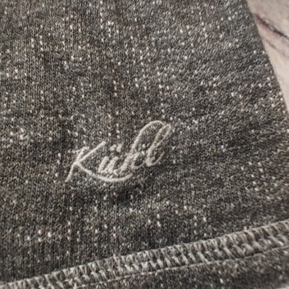 Kuhl Nova Wool Blend Cowl Neck Sweater Small Grey Two Tone - Picture 6 of 12